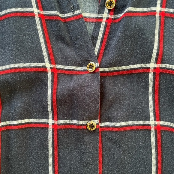 SILKY PLUS FLANNEL BUTTON UP SHIRT DRESS!! - Picture 3 of 11